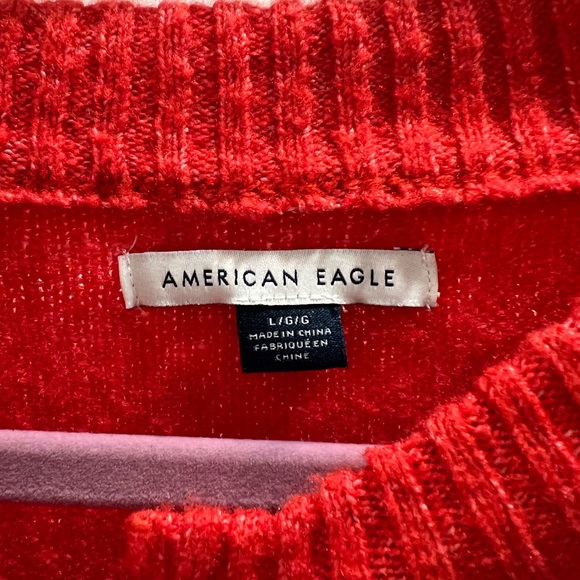 American Eagle Red Cardigan - Picture 2 of 3